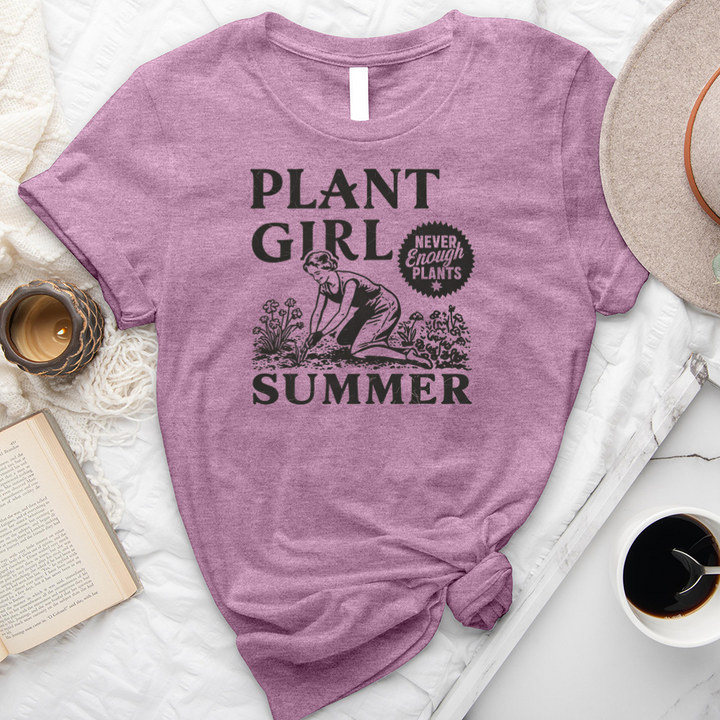 plant girl summer unisex tee