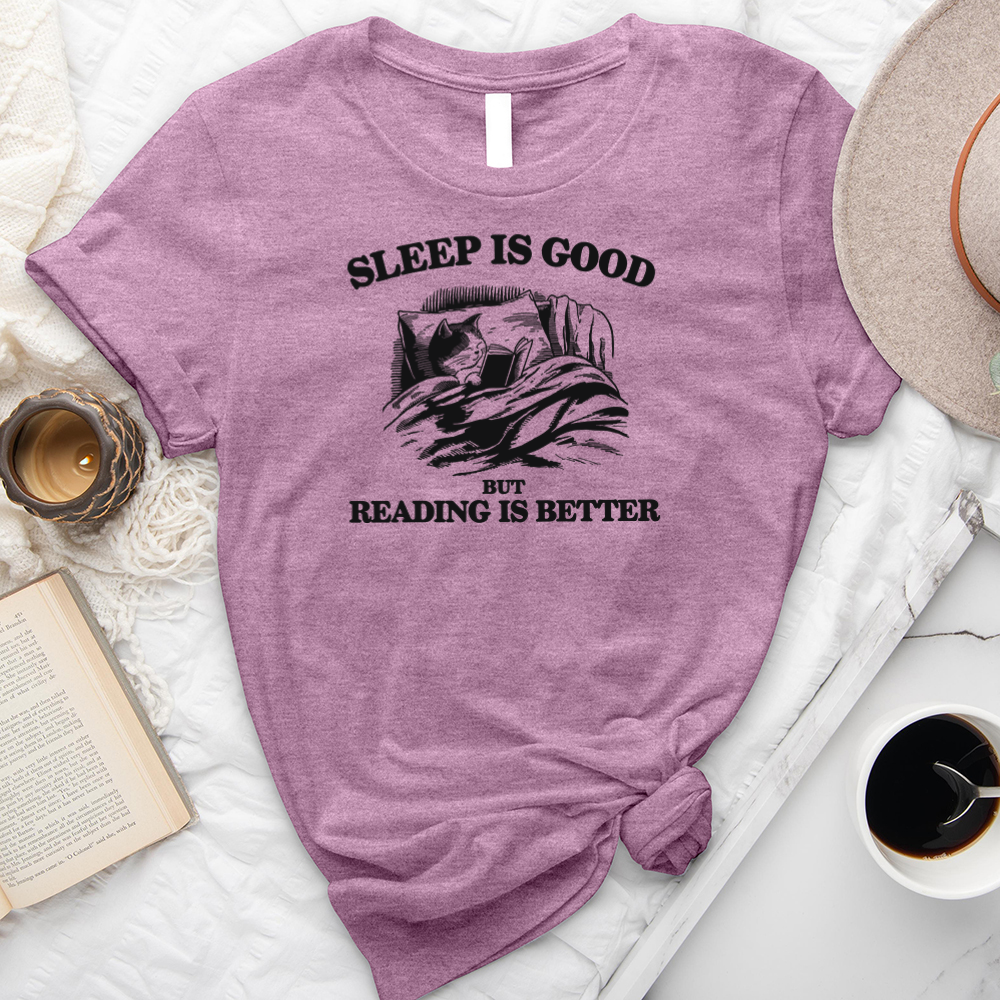 sleep is good cat unisex tee