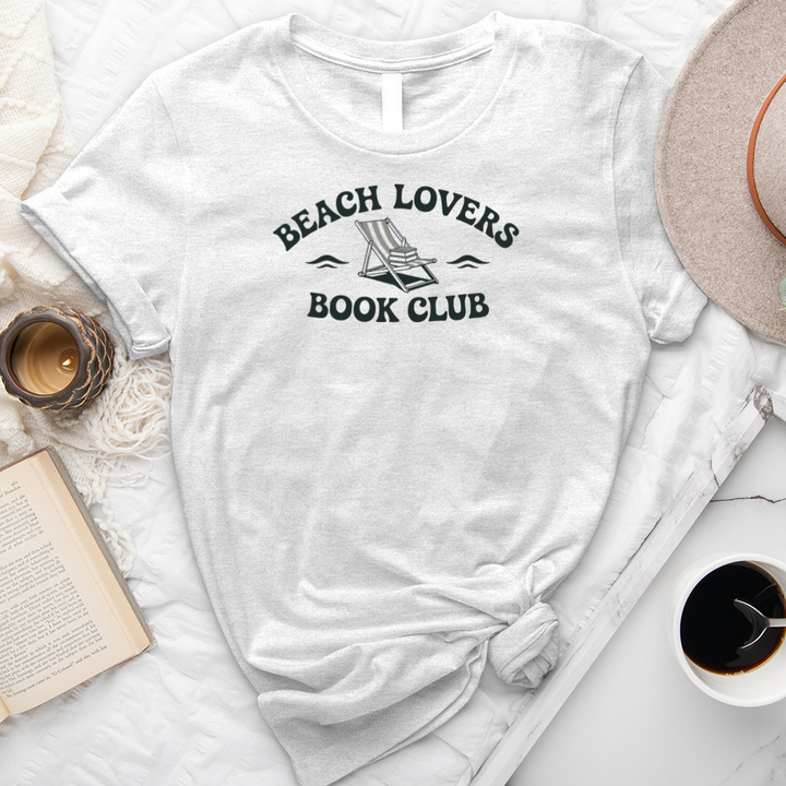 beach lovers book club unisex tee
