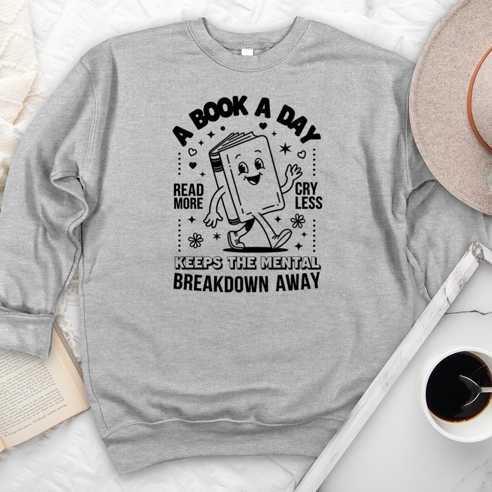 book a day premium crewneck sweatshirt