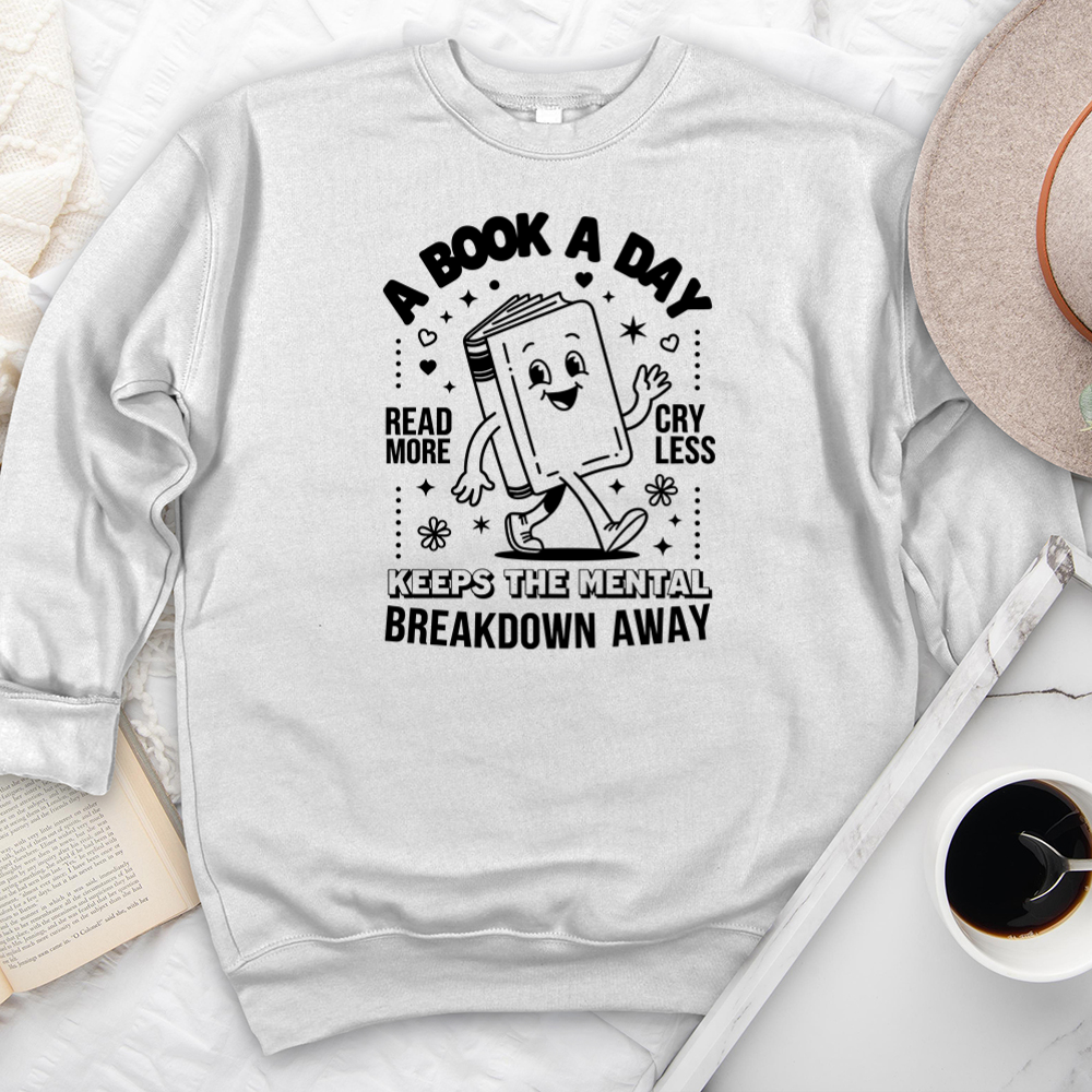 book a day premium crewneck sweatshirt