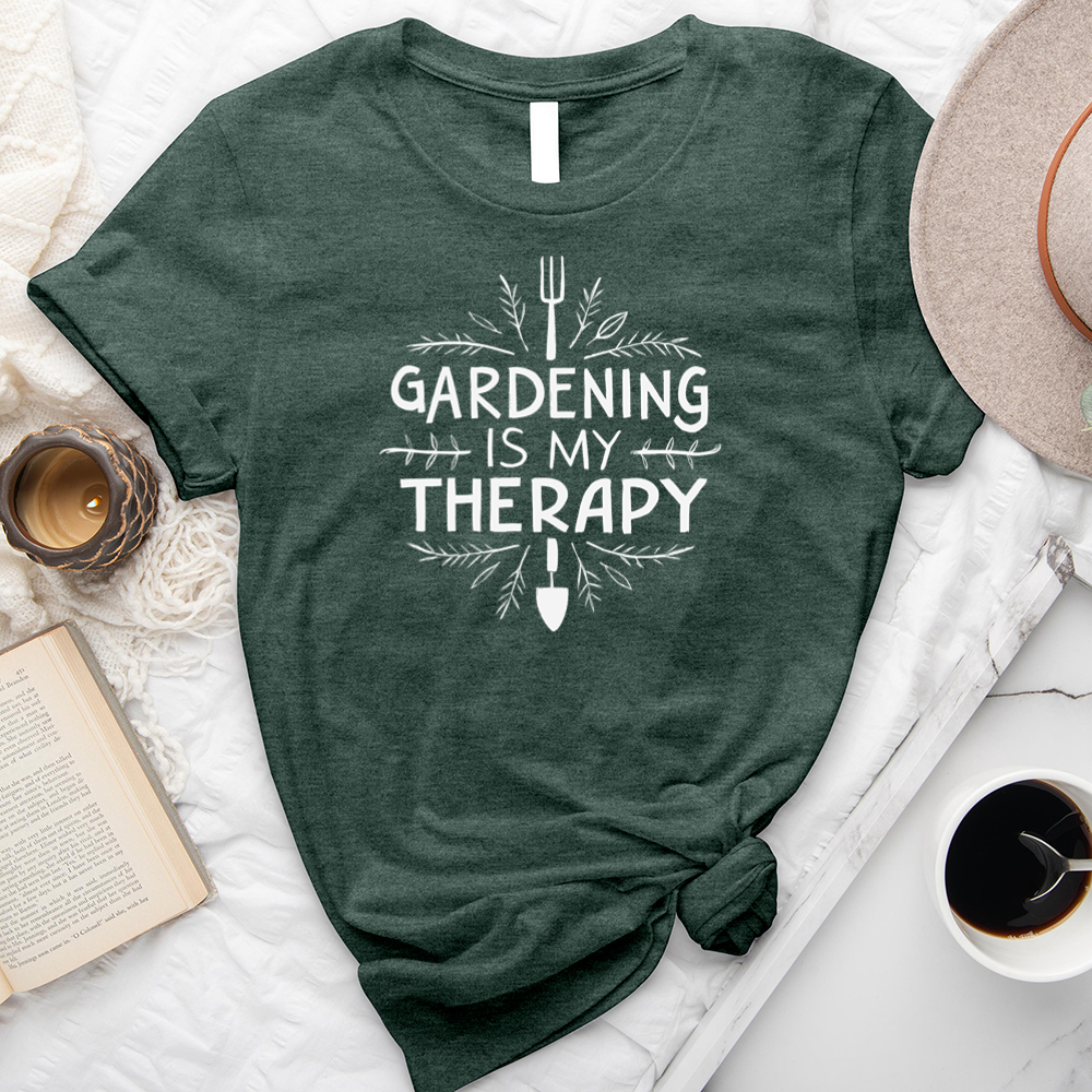 gardening therapy unisex tee