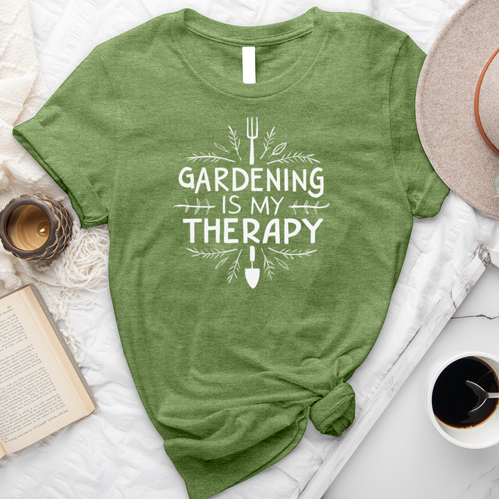 gardening therapy unisex tee