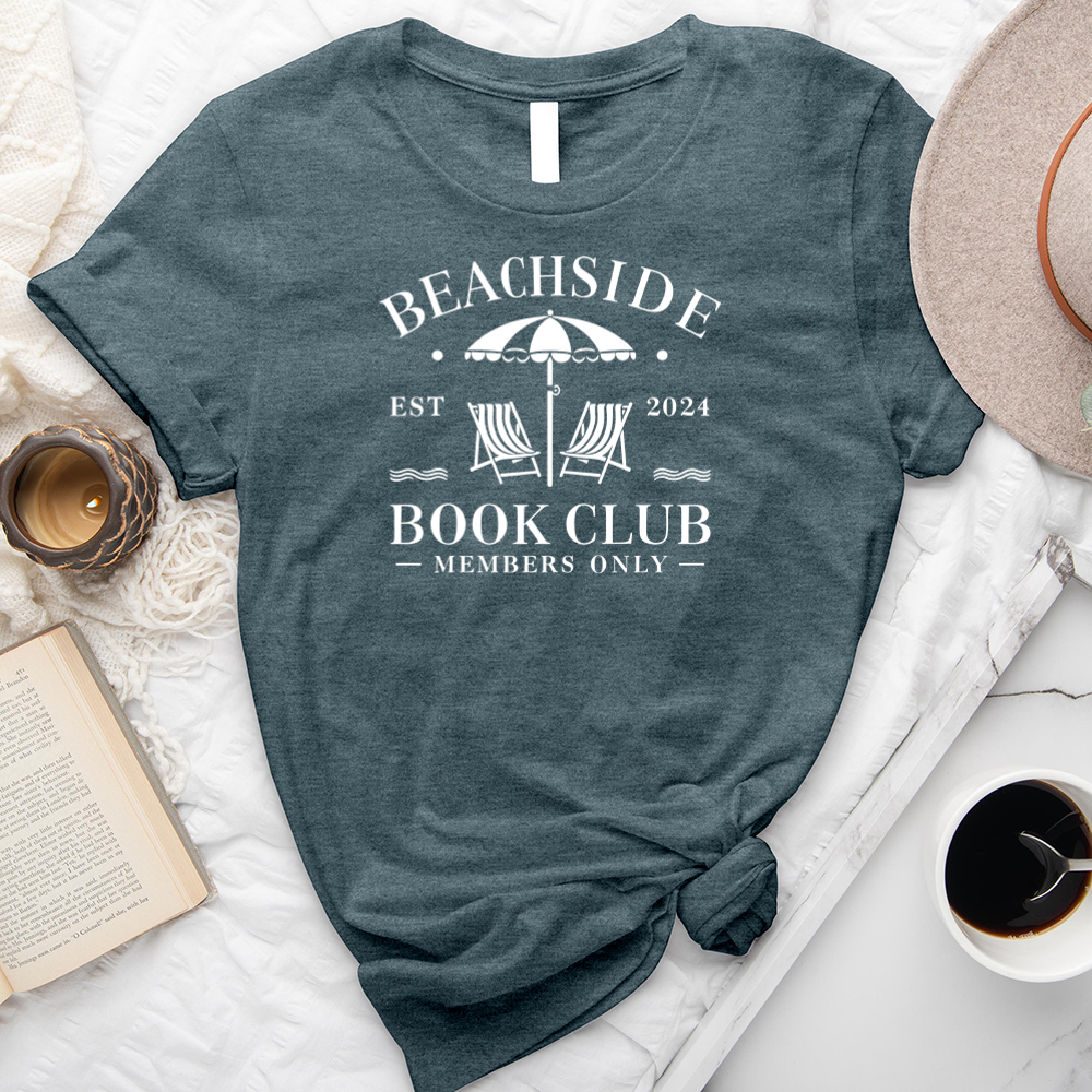 beachside book club unisex tee