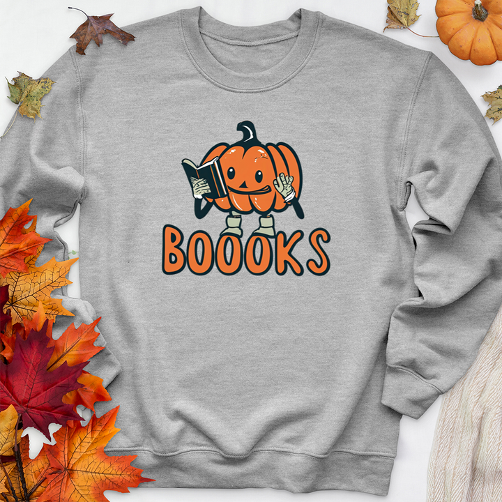 pumpkin boooks premium crewneck sweatshirt