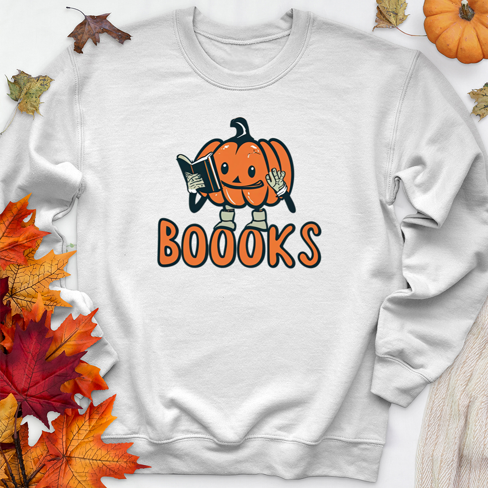 pumpkin boooks premium crewneck sweatshirt