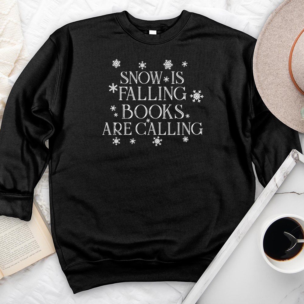 snow is falling premium crewneck sweatshirt