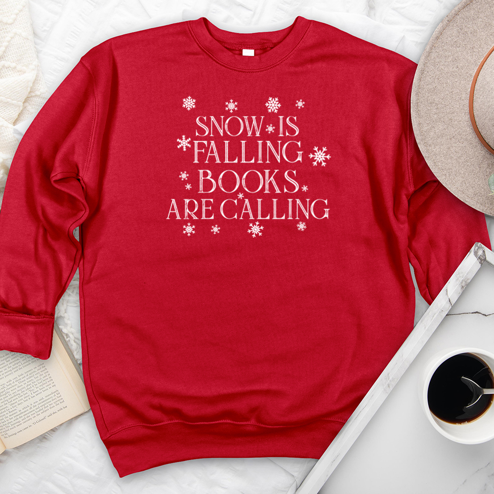 snow is falling premium crewneck sweatshirt