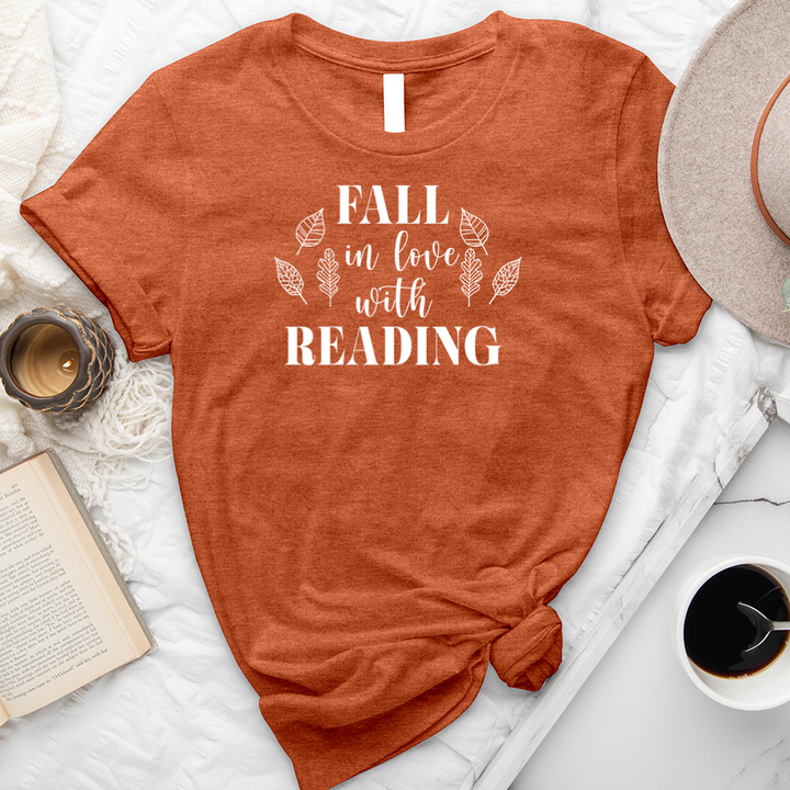 fall in love with reading unisex tee