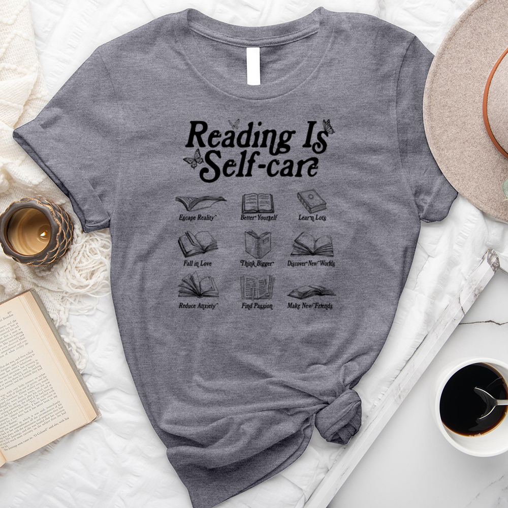 reading is self care unisex tee