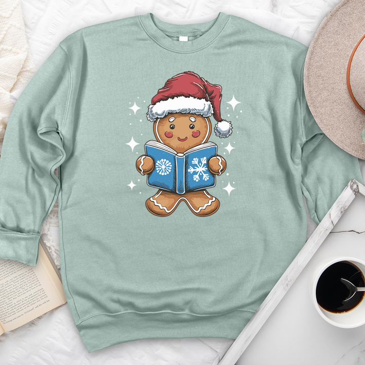 gingerbread reading premium crewneck sweatshirt