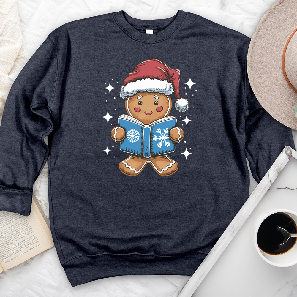 gingerbread reading premium crewneck sweatshirt