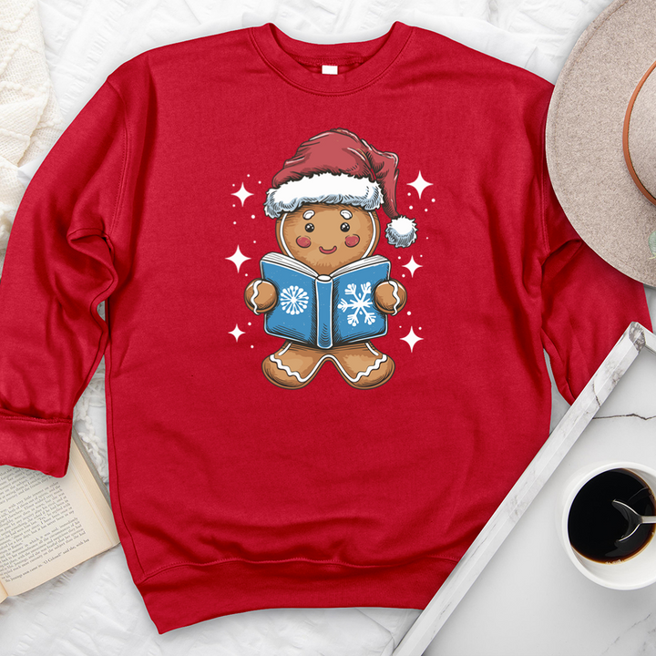 gingerbread reading premium crewneck sweatshirt