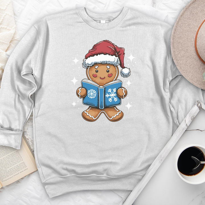 gingerbread reading premium crewneck sweatshirt