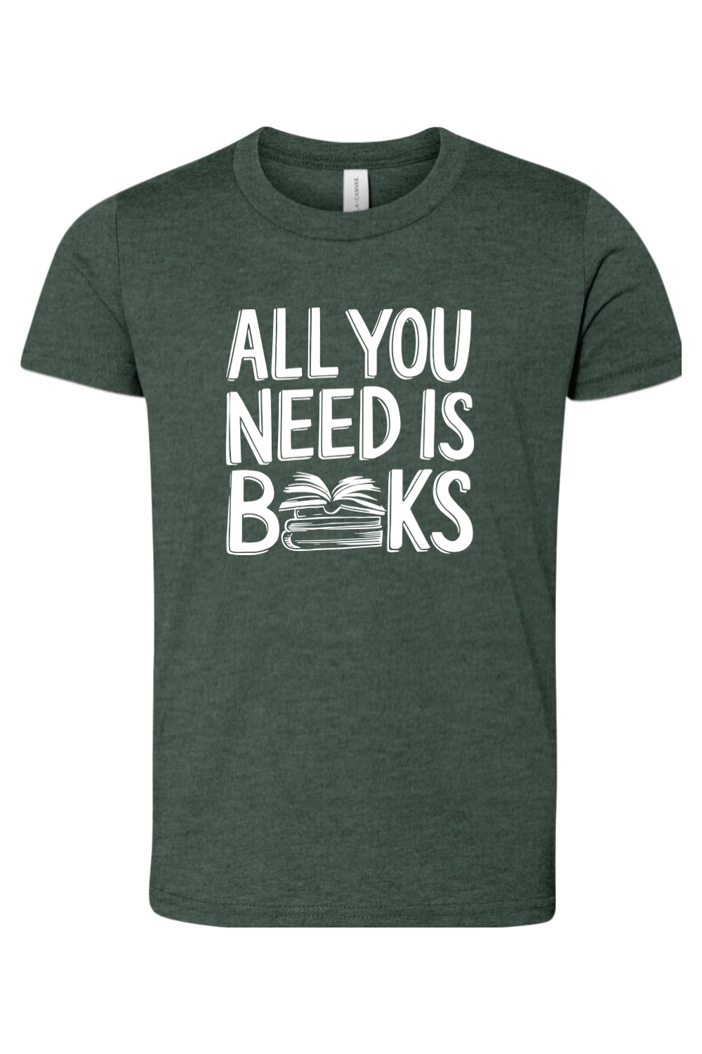 all you need is books youth tee