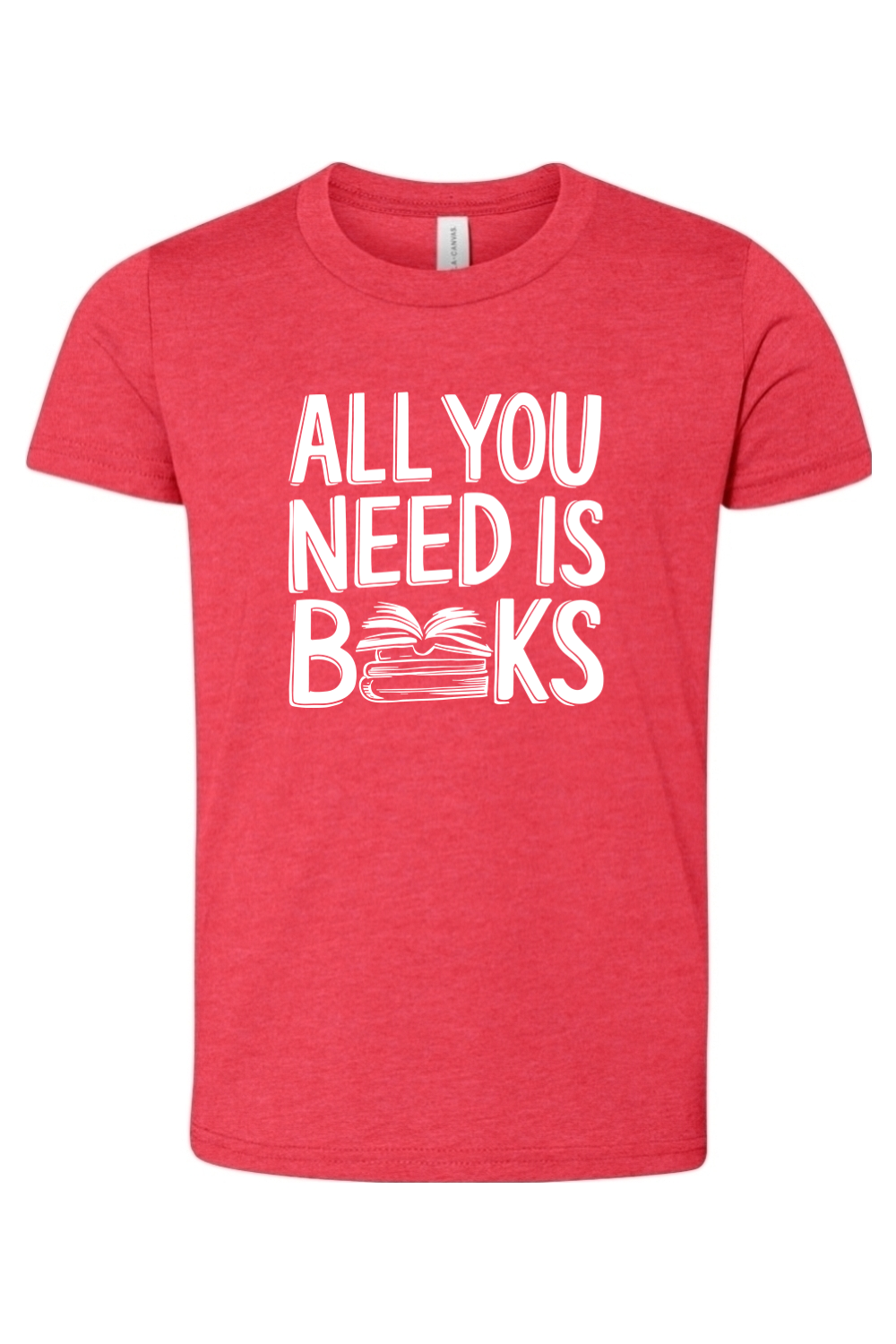 all you need is books youth tee