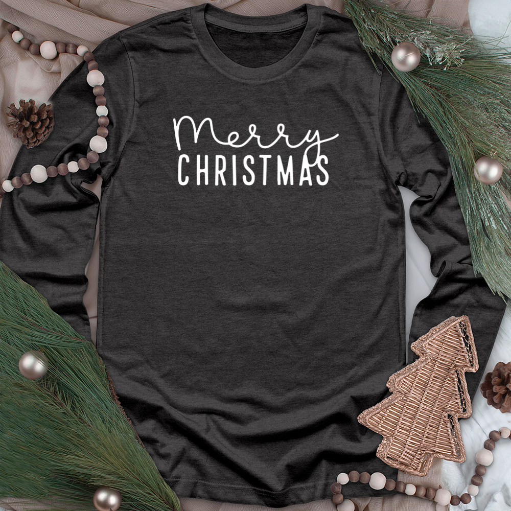 merry christmas unisex long sleeve tee