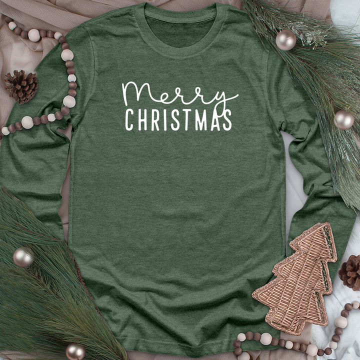 merry christmas unisex long sleeve tee