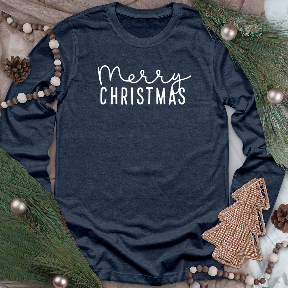 merry christmas unisex long sleeve tee