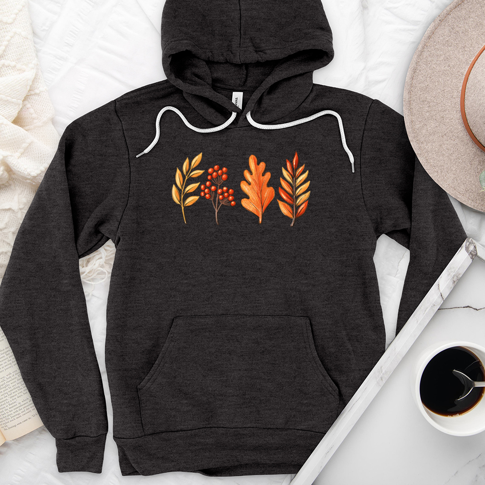 leaf row premium hoodie sweatshirt