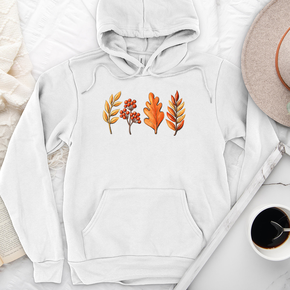 leaf row premium hoodie sweatshirt