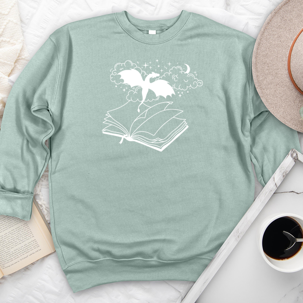 dragon book premium crewneck sweatshirt