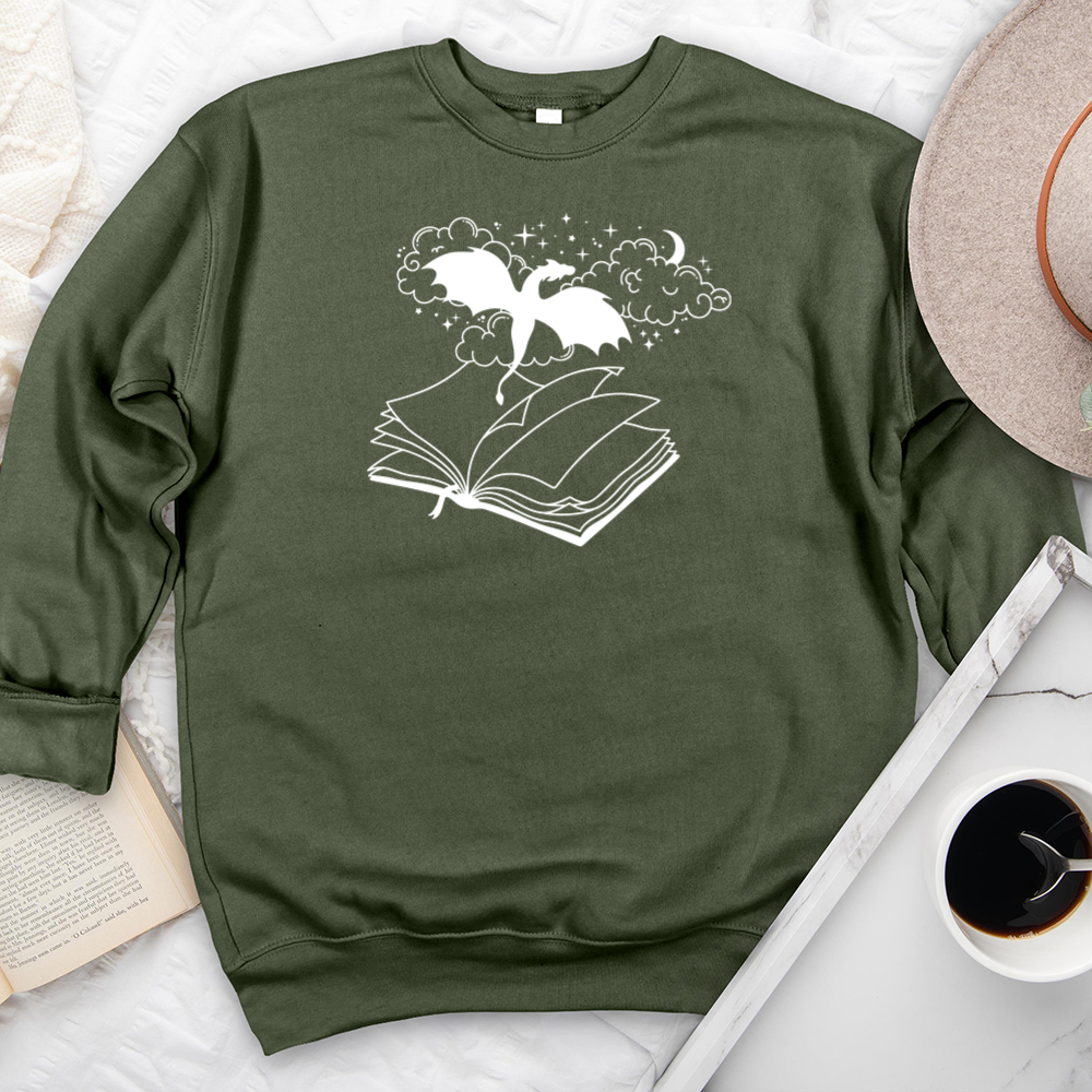 dragon book premium crewneck sweatshirt