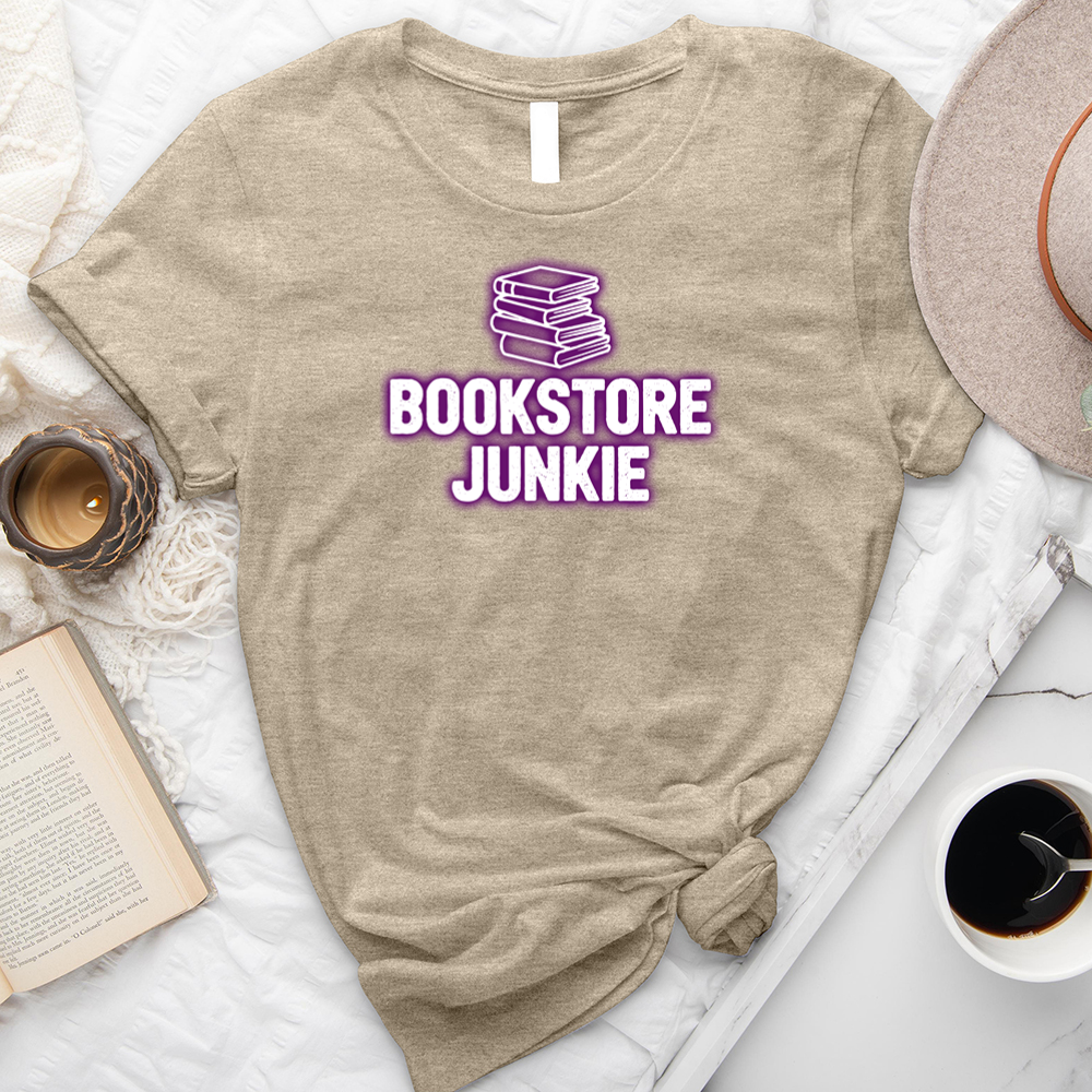 bookstore junkie unisex tee