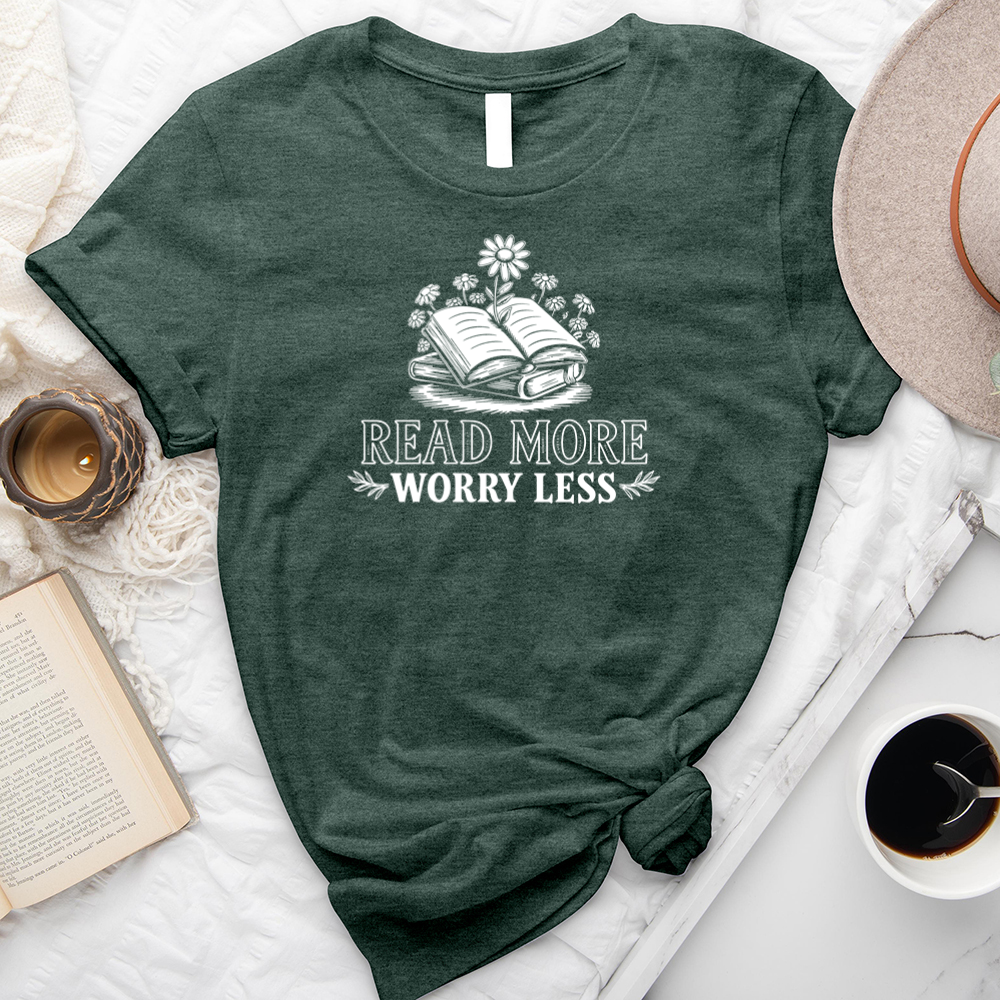 read more worry less unisex tee