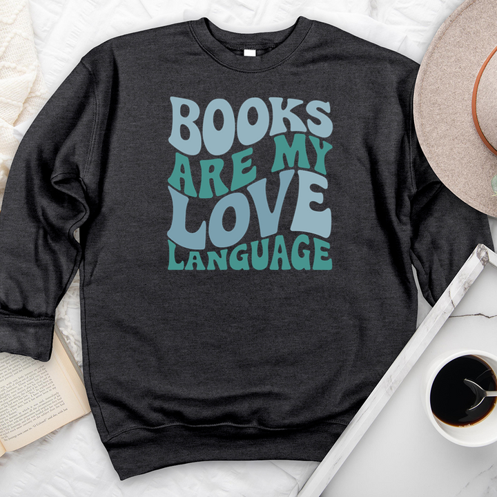 books are my love language premium crewneck sweatshirt