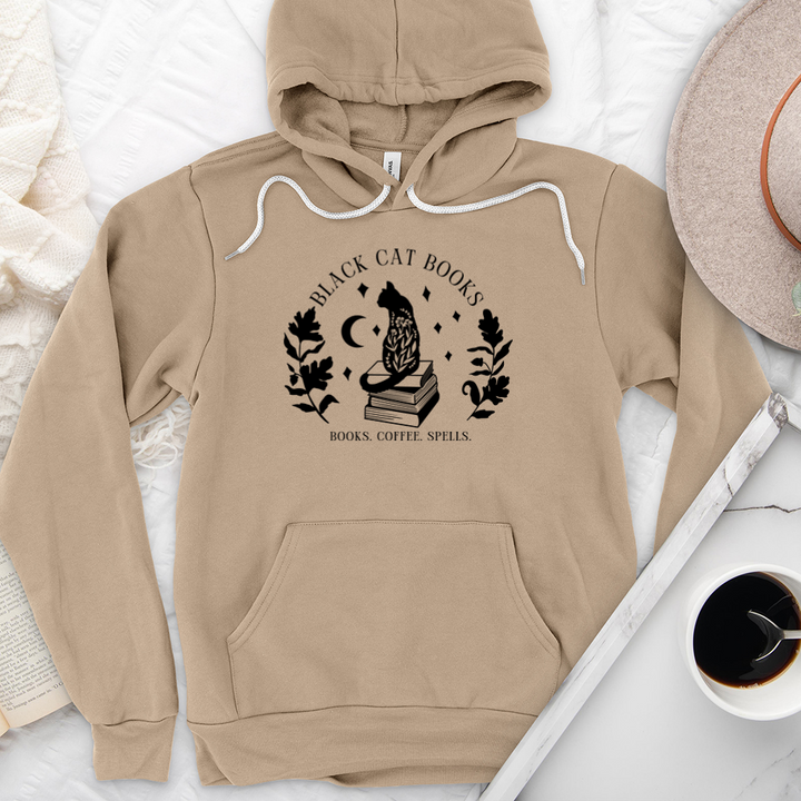 black cat books premium hoodie sweatshirt