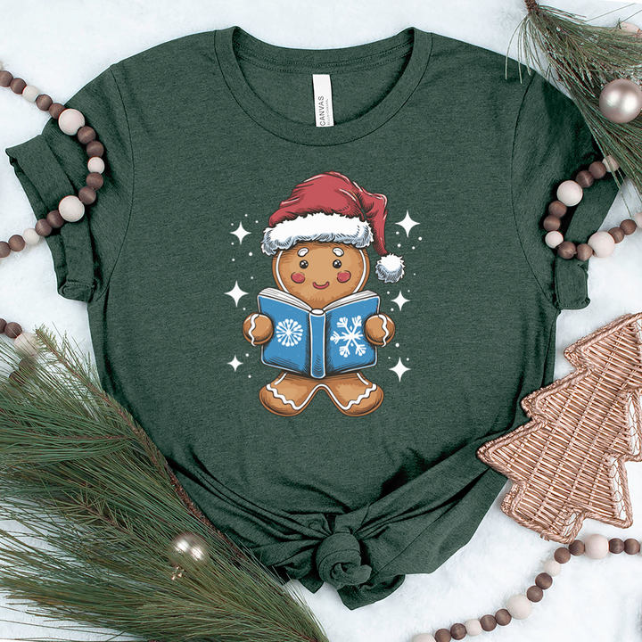 gingerbread reading unisex tee