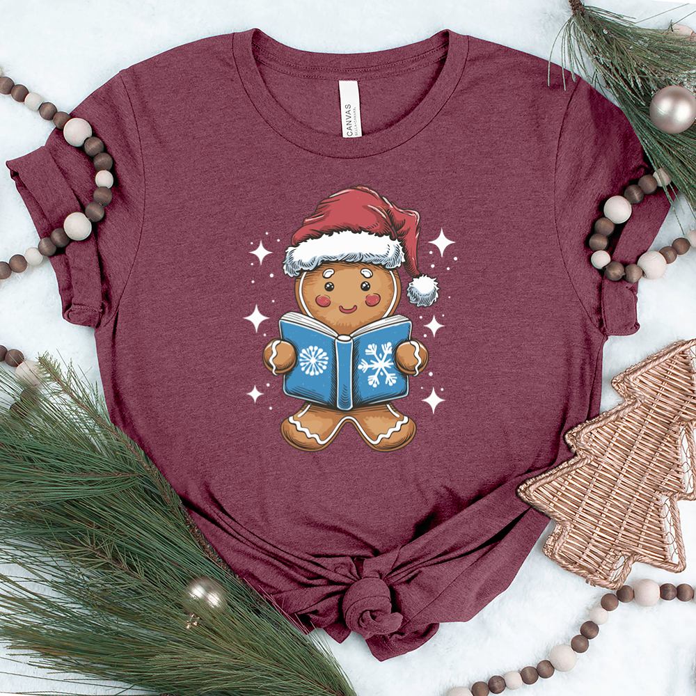 gingerbread reading unisex tee