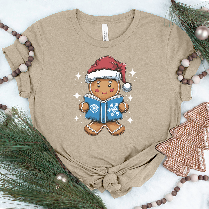 gingerbread reading unisex tee