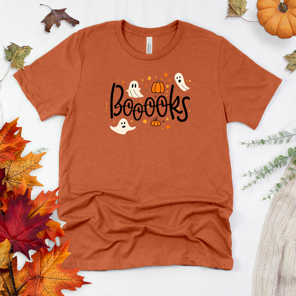 boooks small ghosts unisex tee