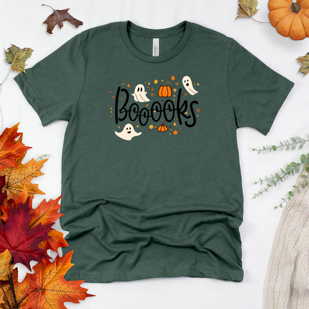 boooks small ghosts unisex tee