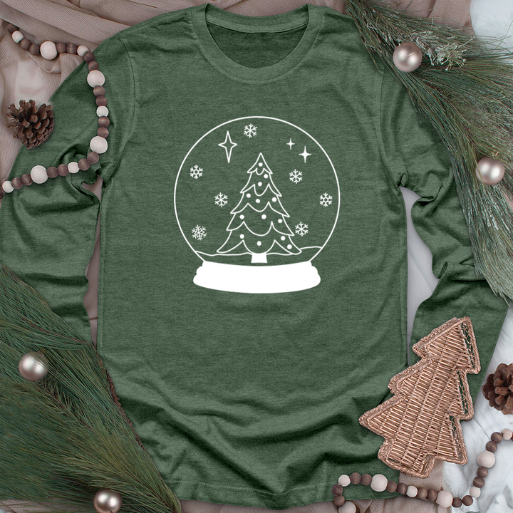 snowglobe long sleeve unisex tee