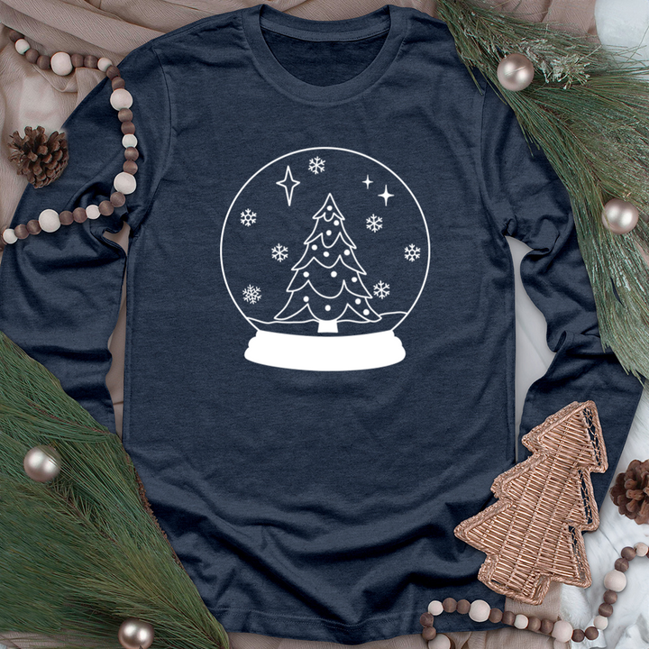 snowglobe long sleeve unisex tee