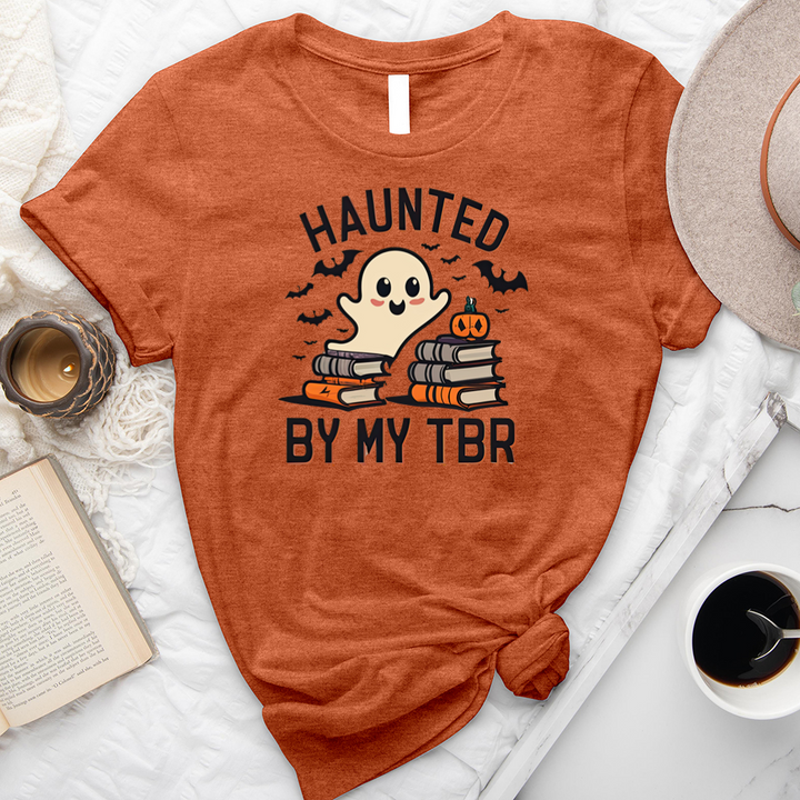 haunted by my TBR unisex tee