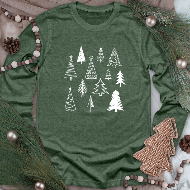 forest of trees long sleeve unisex tee