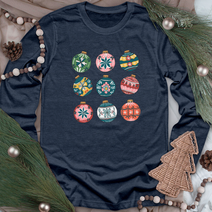 christmas ornaments unisex long sleeve tee