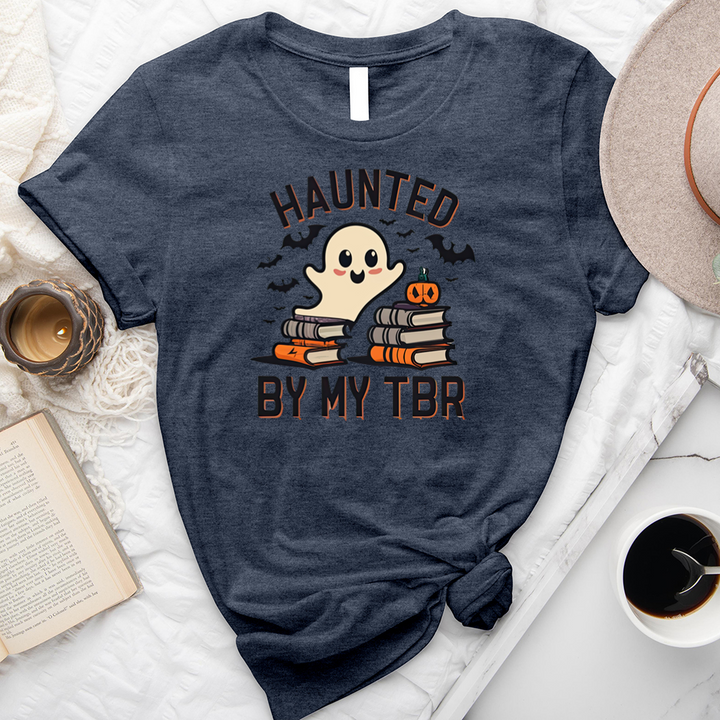 haunted by my TBR unisex tee