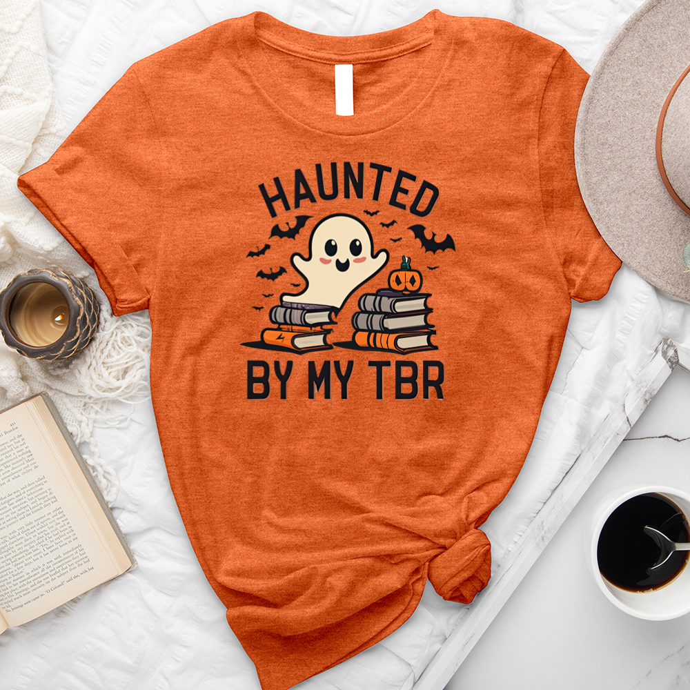 haunted by my TBR unisex tee