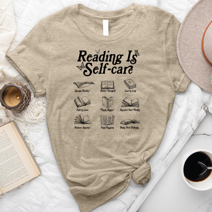 reading is self care unisex tee