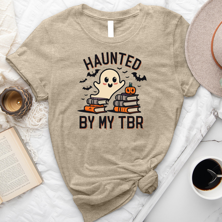 haunted by my TBR unisex tee