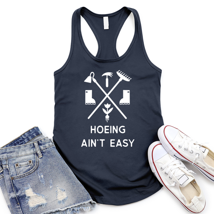 ain't easy women's racerback tank top