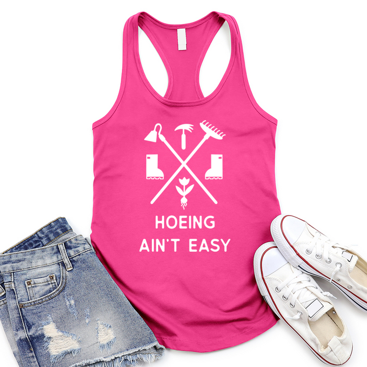 ain't easy women's racerback tank top