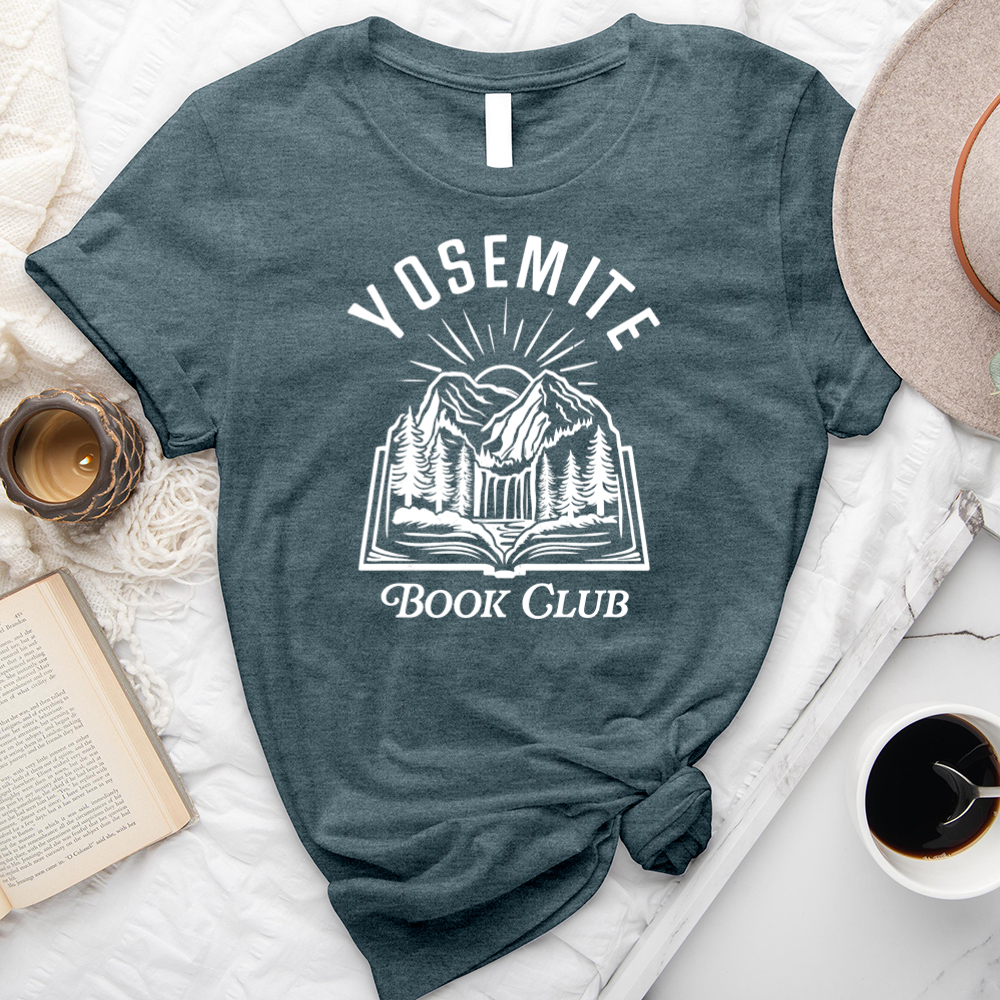 yosemite book club unisex tee