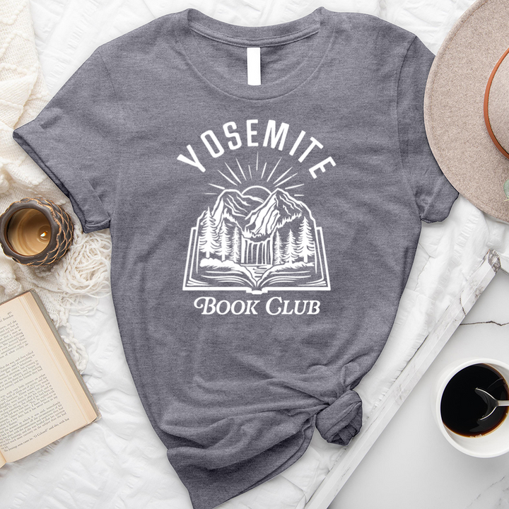 yosemite book club unisex tee