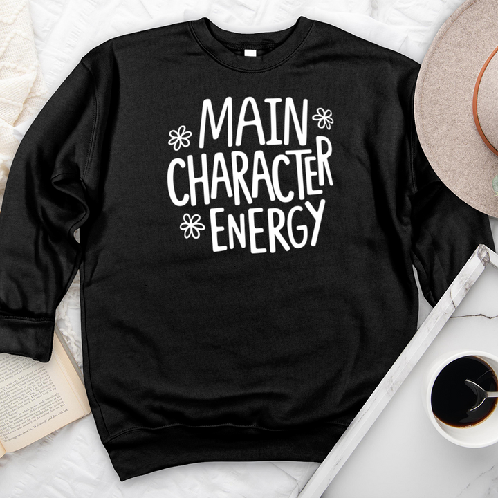 main character energy premium crewneck sweatshirt